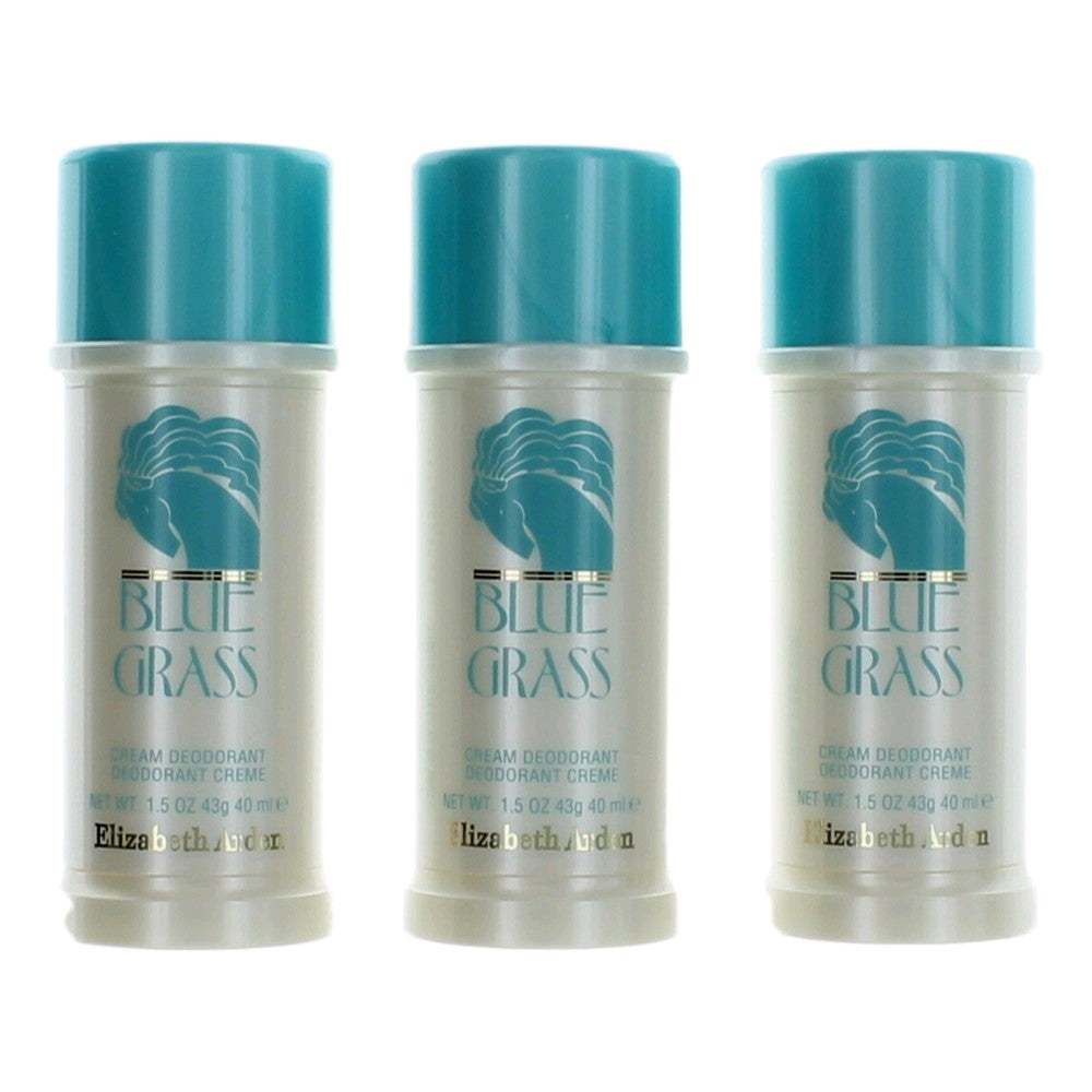 Photo of Blue Grass by Elizabeth Arden, 3x1.5oz (4.5oz total) Cream Deodorant women